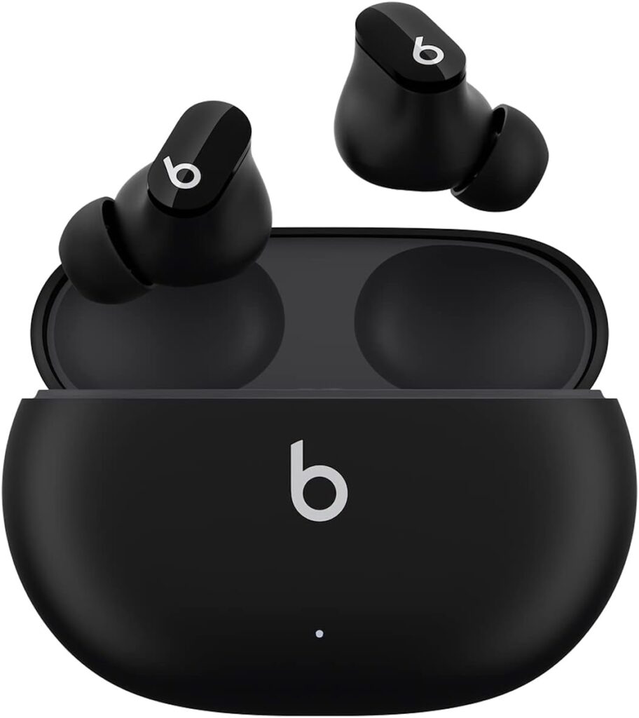 هدفون بی‌سیم Beats Studio Buds مشکی با قابلیت حذف نویز و طراحی مینیمال