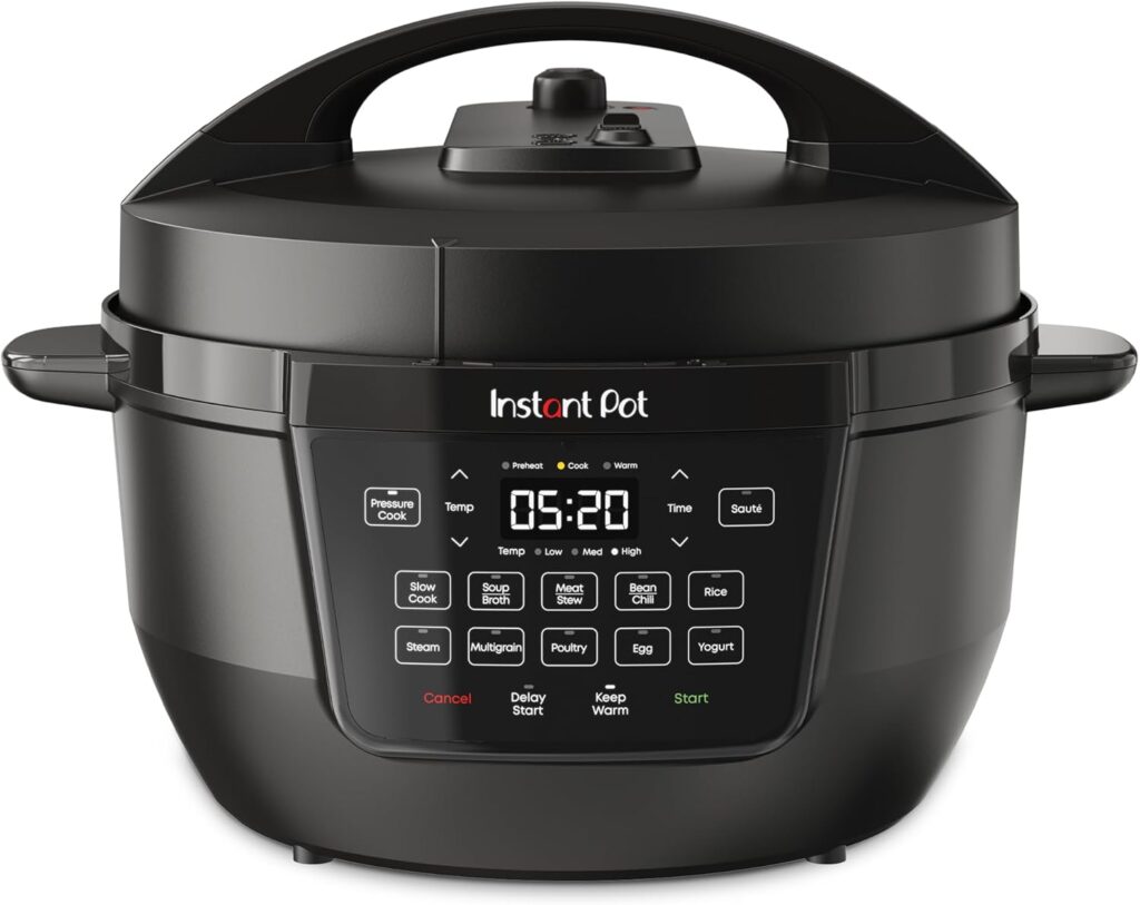 مولتی‌کوکر برقی Instant Pot 7.5QT RIO Wide با طراحی عریض و ظرفیت بالا برای پخت سریع غذا