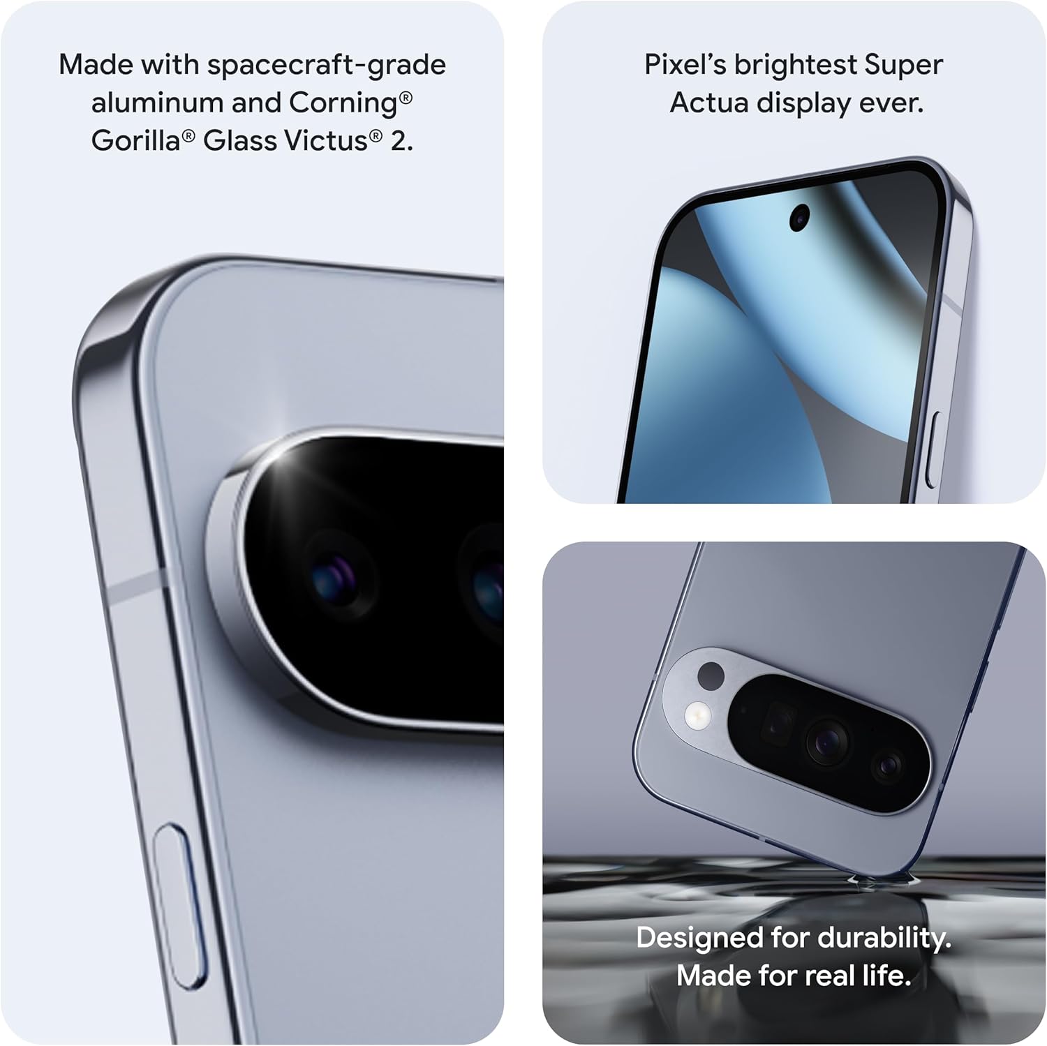 دوربین جلو و عقب Google Pixel 10 Pro با سیستم سه‌گانه