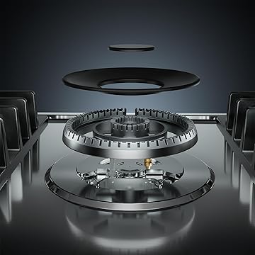 شعله‌های قدرتمند SABAF ایتالیا در اجاق گاز صفحه‌ای ۵ شعله Empava✅ توضیح مختصر