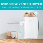 شک کن لباس BLACK+DECKER 1.5 Cu. Ft | خشک‌کن پرتابل 120 ولت مناسب آپارتمان - تصویر 4