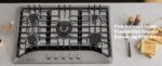 Empava 30 Inch Gas Cooktop | اجاق گاز صفحه‌ای ۵ شعله استیل با شعله SABAF ایتالیا - تصویر 3