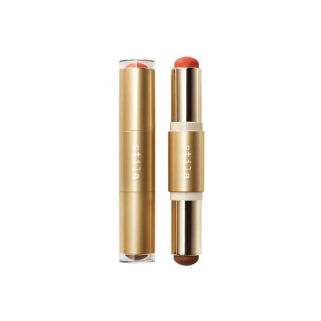 رژگونه و برنزر کرمی Stila Hydro‑Blur Cheek Duo با بافت نرم و فینیش طبیعی