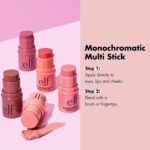 استیک چندکاره آرایشی e.l.f. Monochromatic Multi Stick رنگ Dazzling Peony برای چشم، لب و گونه – بافت کرمی و قابل ترکیب - تصویر 5