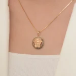 آویز گردنبند طلا 18 عیار زنانه طلای مستجابی کد 64 - تصویر 2