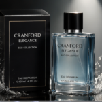 بطری و جعبه عطر کرانفورد الگانس اکو کالکشن با طراحی لوکس و حرفه‌ای.