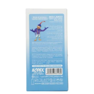 عکس دوم محصول عکس محصول کاندوم کدکس مدل Red largo بسته 12 عددی