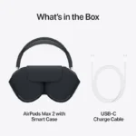 عکس سوم محصول هدفون بلوتوثی اپل مدل AirPods Max 2 رنگ مشکی به همراه توضیحان