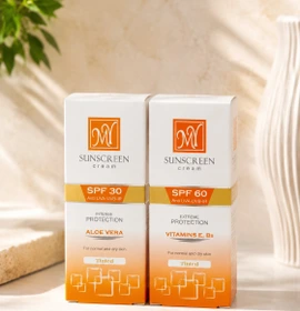 نمای نزدیک کرم ضد آفتاب پودری رنگی مای SPF 30
