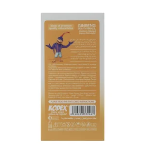 عکس دوم محصول کاندوم تاخیری جینسینگ کدکس مدل Ginseng بسته 12 عددی