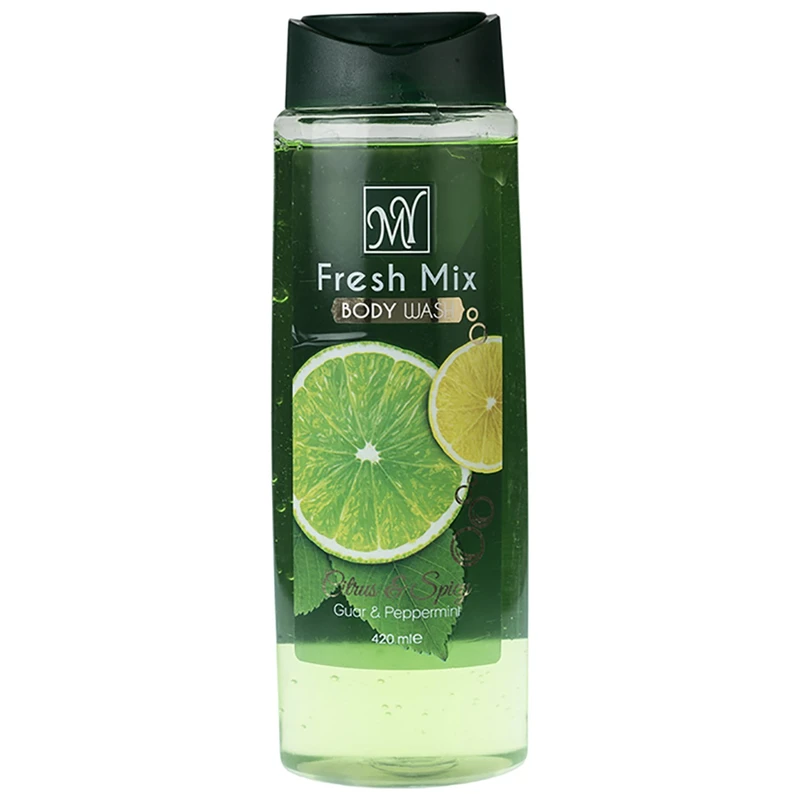 نمای نزدیک شامپو بدن مای مدل Fresh Mix حجم ۴۲۰ میلی‌لیتر