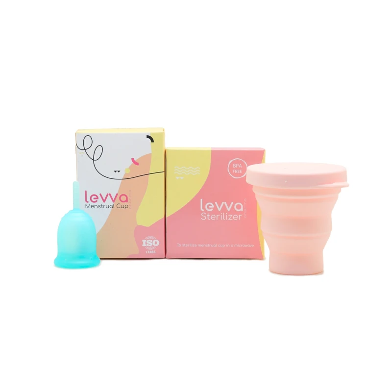 کاپ قاعدگی لیوا فارما سایز کوچک به همراه لیوان Mate02